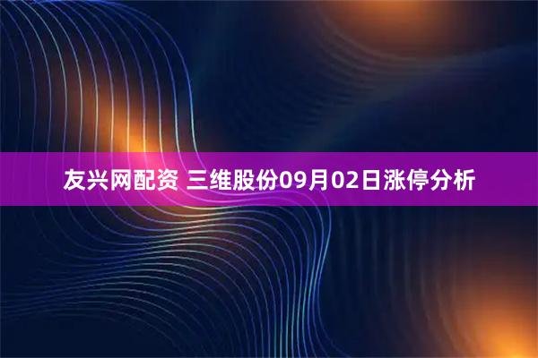 友兴网配资 三维股份09月02日涨停分析